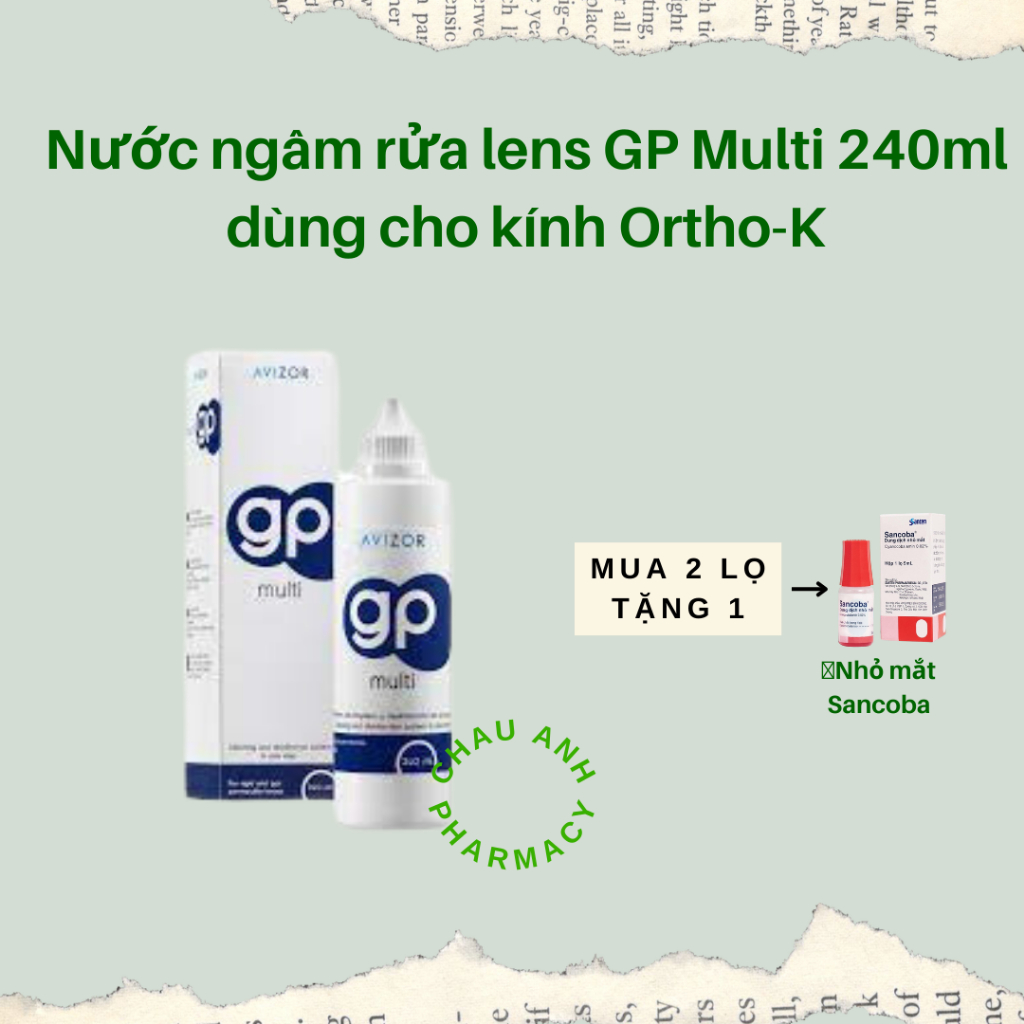 Dung dịch ngâm rửa kính Avizor 240ml