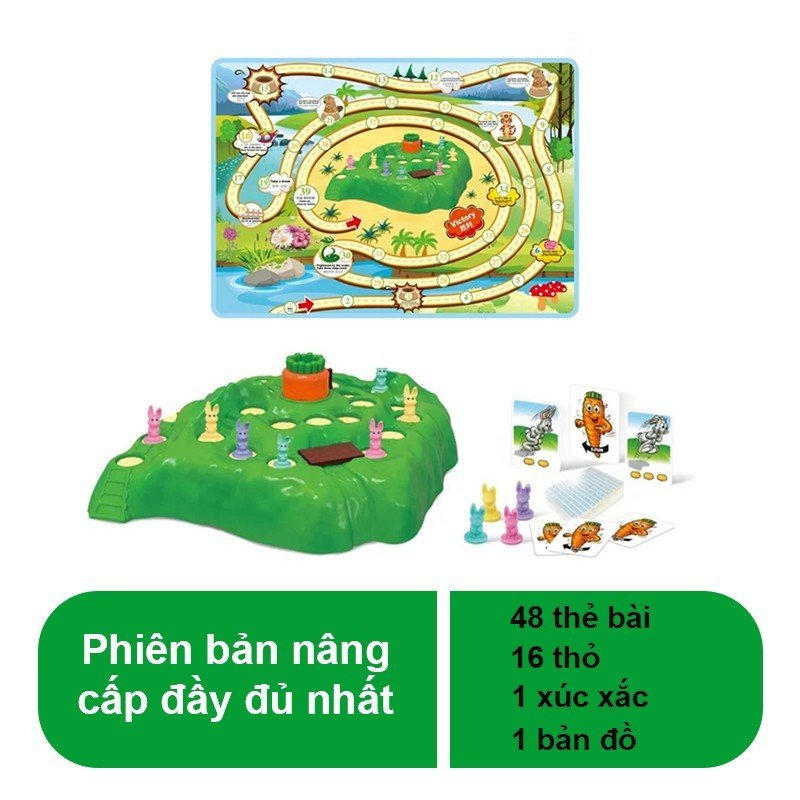Trò chơi thỏ vượt bẫy vui nhộn cho bạn bè, gia đình cùng tương tác với bé từ 4 5 6 tuổi