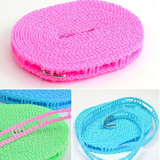 Dây phơi quần áo-dàn phơi quần áo thông minh có lỗ móc treo quần áo loại 5m