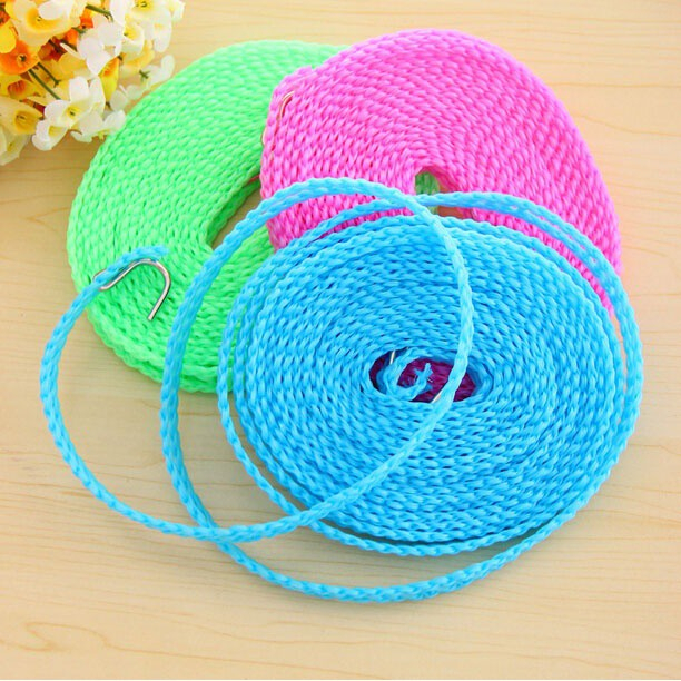 Dây phơi quần áo-dàn phơi quần áo thông minh có lỗ móc treo quần áo loại 5m