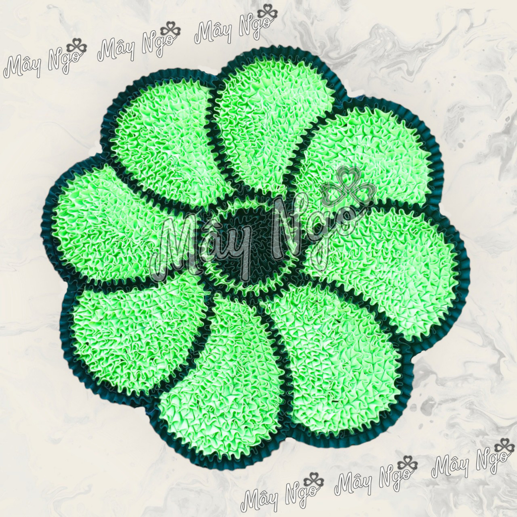 Thảm lau chân hoa 8 cánh size 50cm vải mềm như lông