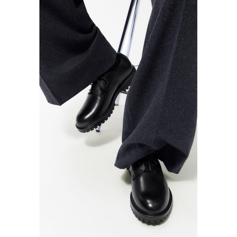 Giày derby nam Zara authentic TRACK SOLE DERBY size 40