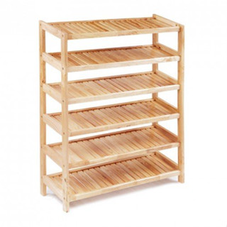 Kệ Giày Dép 5 Tầng, 6 Tầng Bằng Gỗ Cao Su Tự Nhiên Siêu Bền, Nhiều Tầng Tiện Lợi