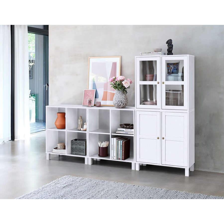 Kệ trưng bày | JYSK Skals | gỗ công nghiệp | trắng | R71xS35xC71/81cm