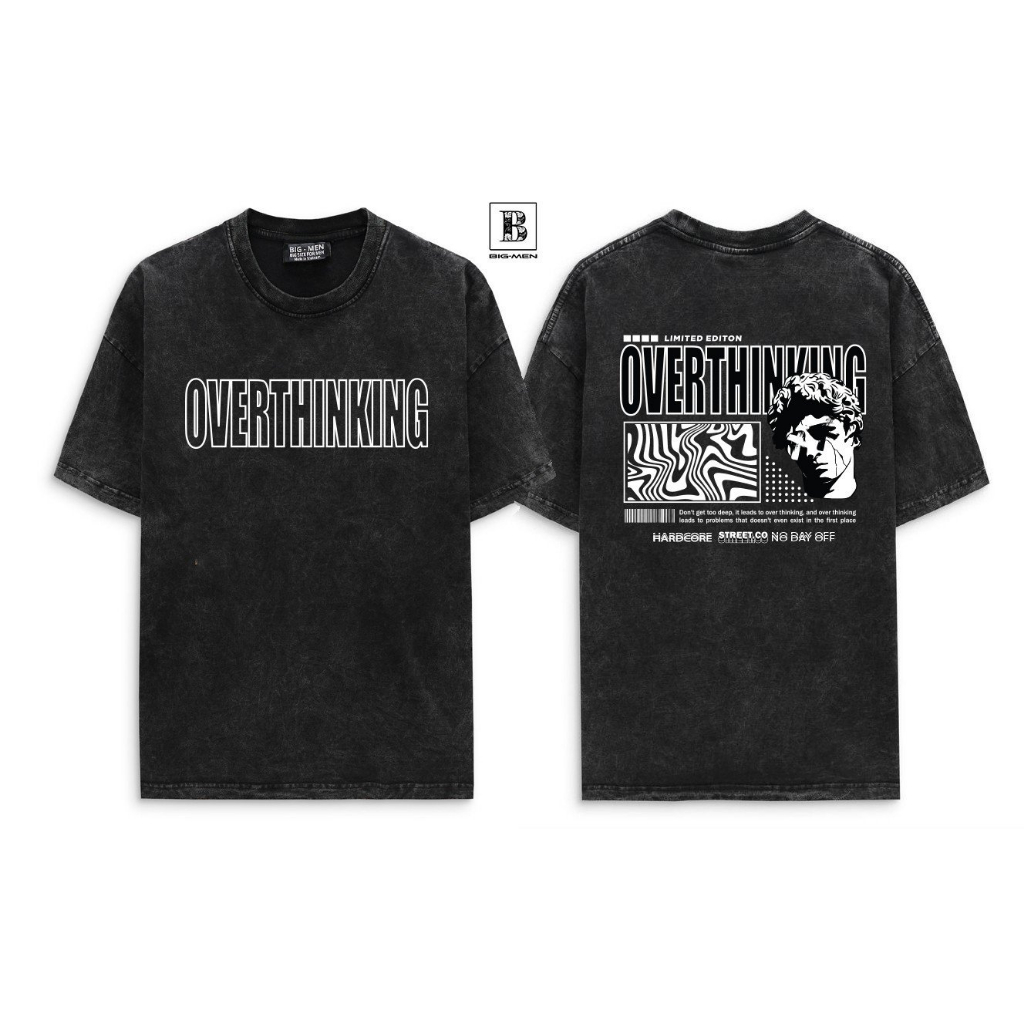 Áo thun cotton wash bigsize nam thời trang cỡ đại in hình 2 mặt đẹp < 140kg over