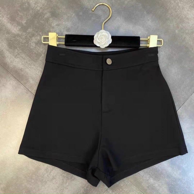 Quần short nữ lưng cao quần đùi dáng ôm chất vải umi hàn dày đẹp co giãn năng động trẻ trung