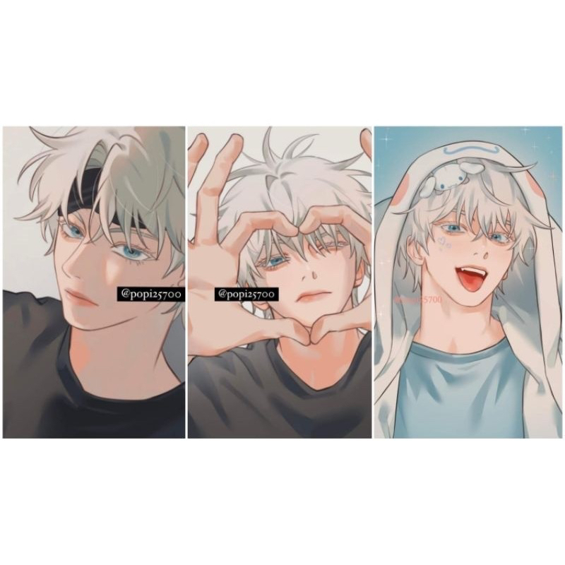 Set card Gojo artist Popi