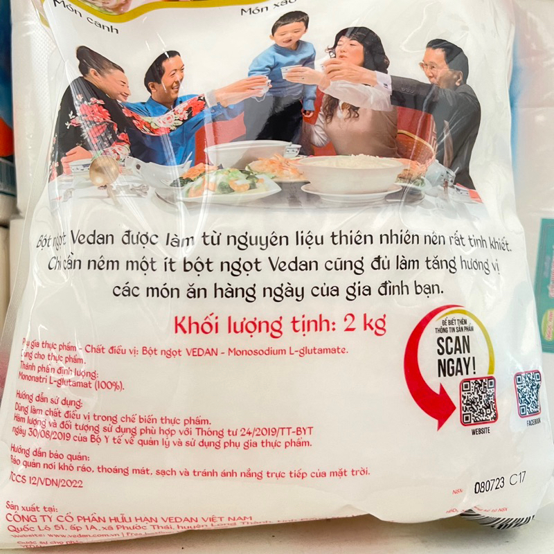 Mì chính Vedan gói 2kg