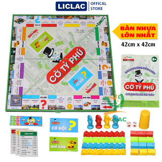 Cờ Tỷ Phú Sato 038 loại LỚN NHẤT chất liệu nhựa Cao Cấp An Toàn, Bộ đồ chơi Cờ Tỷ Phú Monopoly Việt Hóa ,Board Games