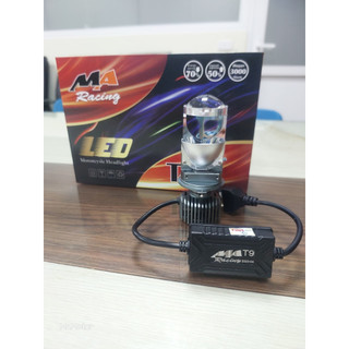 Đèn pha bi cầu mini T9 60w Maracing chân H4 lắp ô tô xe máy