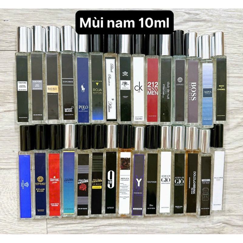 Tinh Dầu Nước Hoa Chiết 10ml Hàng Cao Cấp -  Siêu Thơm Dai NHIỀU MÙI HOT