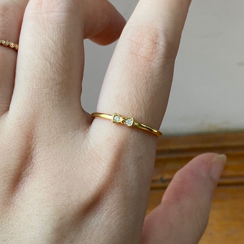 Nhẫn S925 xi vàng - hàng si Nhật