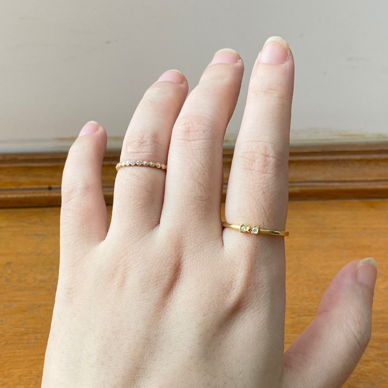 Nhẫn S925 xi vàng - hàng si Nhật