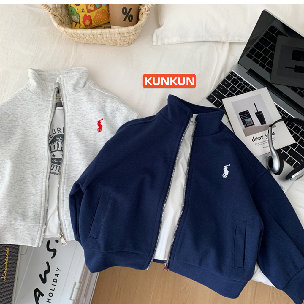 Áo khoác bomber bé trai hàng Quảng Châu Kunkun loại đẹp Áo khoác trẻ em Kunkid