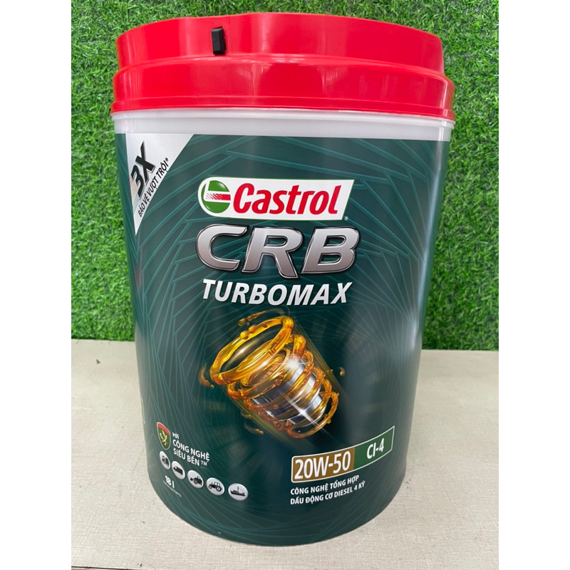 DẦU ĐỘNG CƠ CASTROL CRB TURBOMAX CI- 4 20W50 (18 lít)