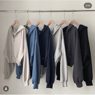 Áo Khoác Nỉ Croptop Hàn Dáng Rộng Siêu Xinh - TiTStore Pro
