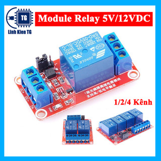 Module relay 5v 12v 24vdc 1/2/4 kênh high / low
