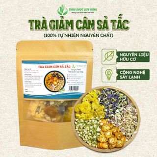 Trà Giảm Cân Sả Tắc - Trà Thảo Mộc Mix 5 Vị Giúp Detox Cơ Thể, Đánh Tan Mỡ Thừa (15 Gói) - Thảo Dược Duy Hưng