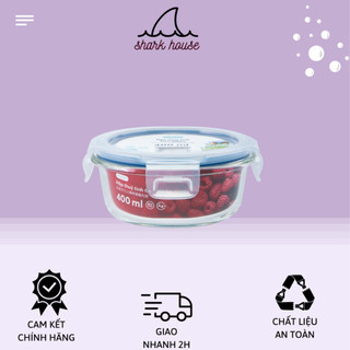 Hộp thủy tinh tròn 400ml INOCHI chịu nhiệt. FREESHIP ĐƠN HÀNG ĐẦU TIÊN