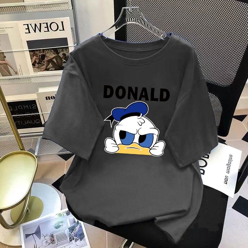 Áo thun form rộng 3158 mẫu "DONALD" áo thun unisex nam nữ
