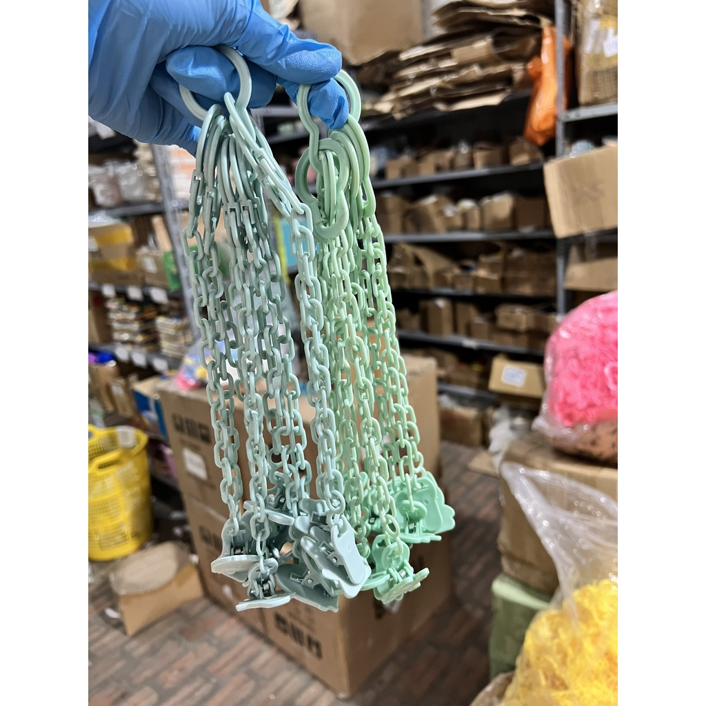 Dây đeo ti giả, túi nhai, ngậm nướu bằng nhựa cho bé BQSHOP