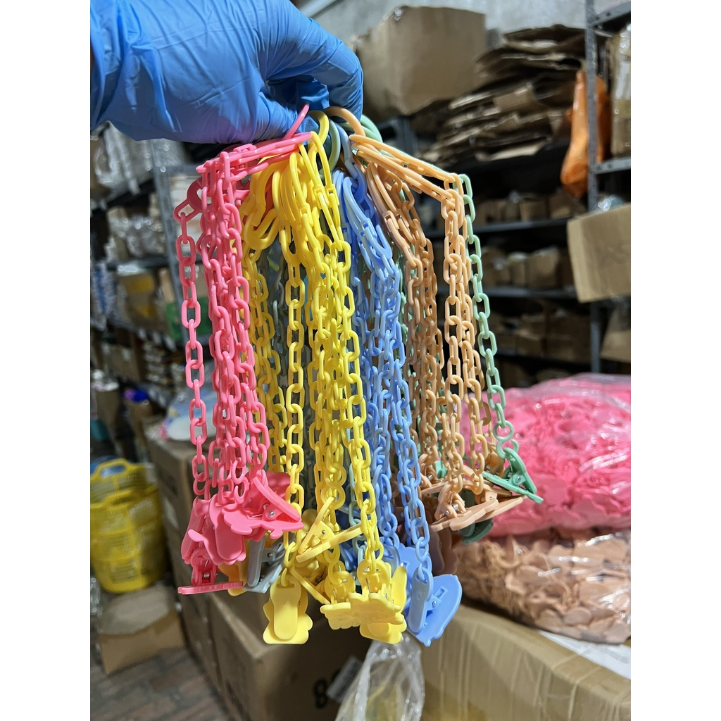 Dây đeo ti giả, túi nhai, ngậm nướu bằng nhựa cho bé BQSHOP