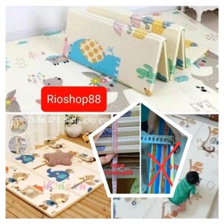 Thảm xốp cho bé XPE DÀY 8 mm gấp gọn thảm lót trải sàn 2 mặt chống thấm chống trơn dễ lau cho bé nằm chơi