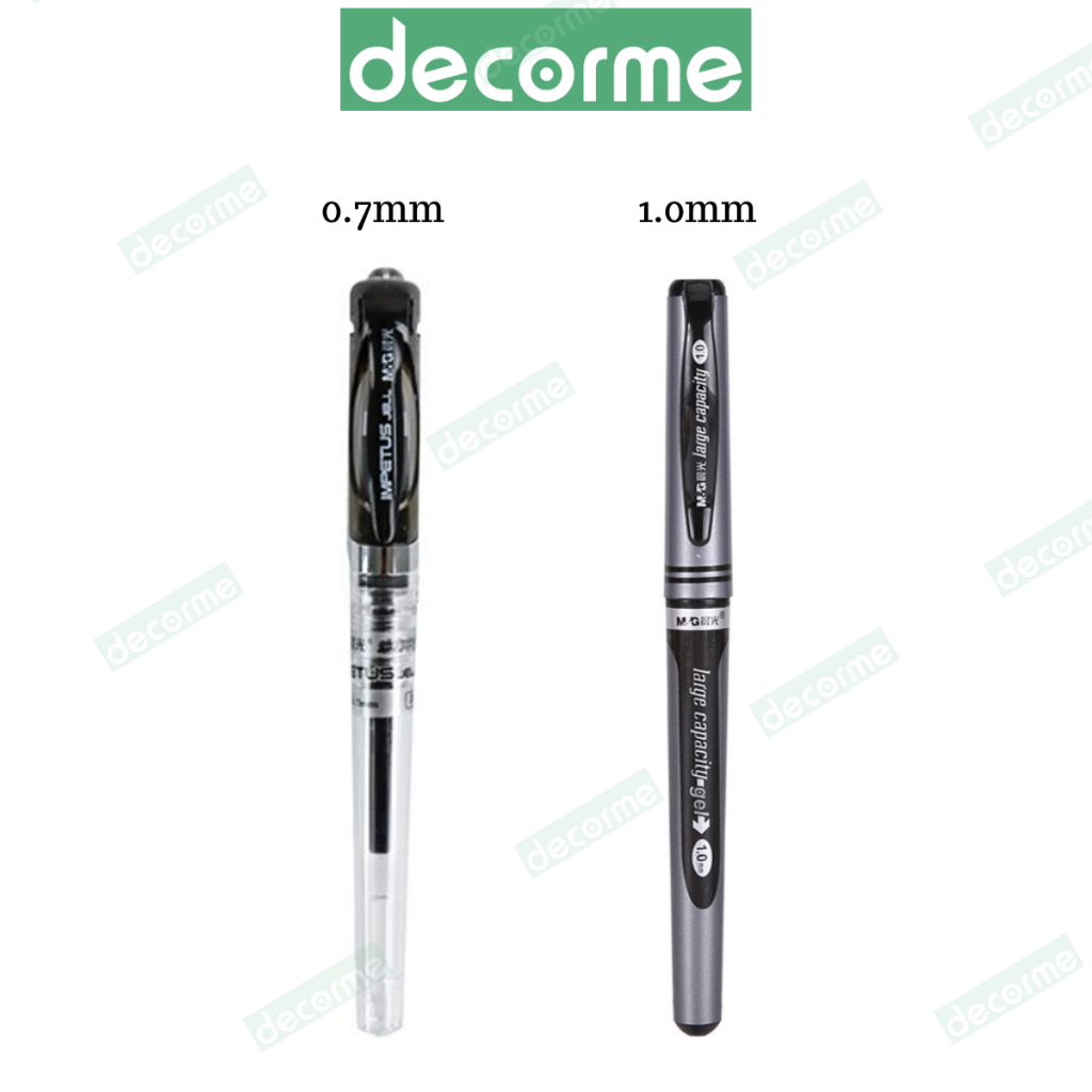 Bút Gel Ngòi 0.7mm 1mm Decorme luyện viết tiếng Trung Nhật Hàn, tập viết chữ Hán, viết Thư Pháp chuyên dụng