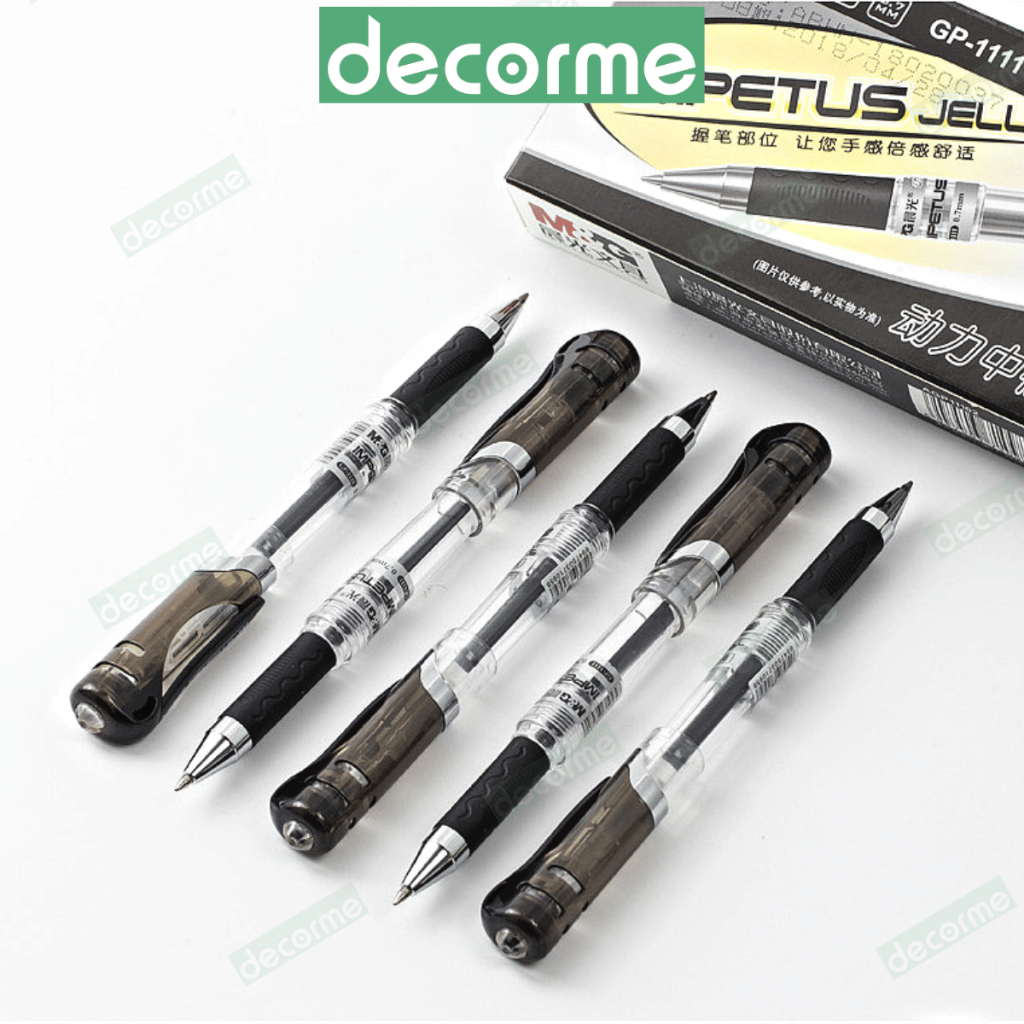 Bút Gel Ngòi 0.7mm 1mm Decorme luyện viết tiếng Trung Nhật Hàn, tập viết chữ Hán, viết Thư Pháp chuyên dụng