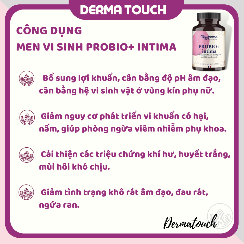 Men Vi Sinh Probio+ intima Apyforme 60 viên Pháp