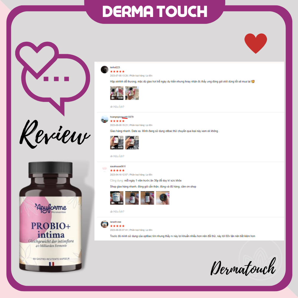 Men Vi Sinh Probio+ intima Apyforme 60 viên Pháp