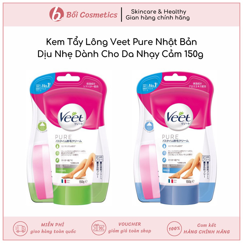 Tẩy Lông Veet Nhật Bản Dành Cho Da Nhạy Cảm 150g