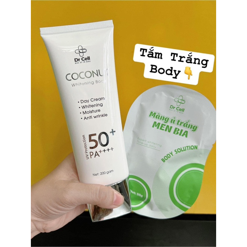 Kem Body Ngày Coconut DR CELL 200g