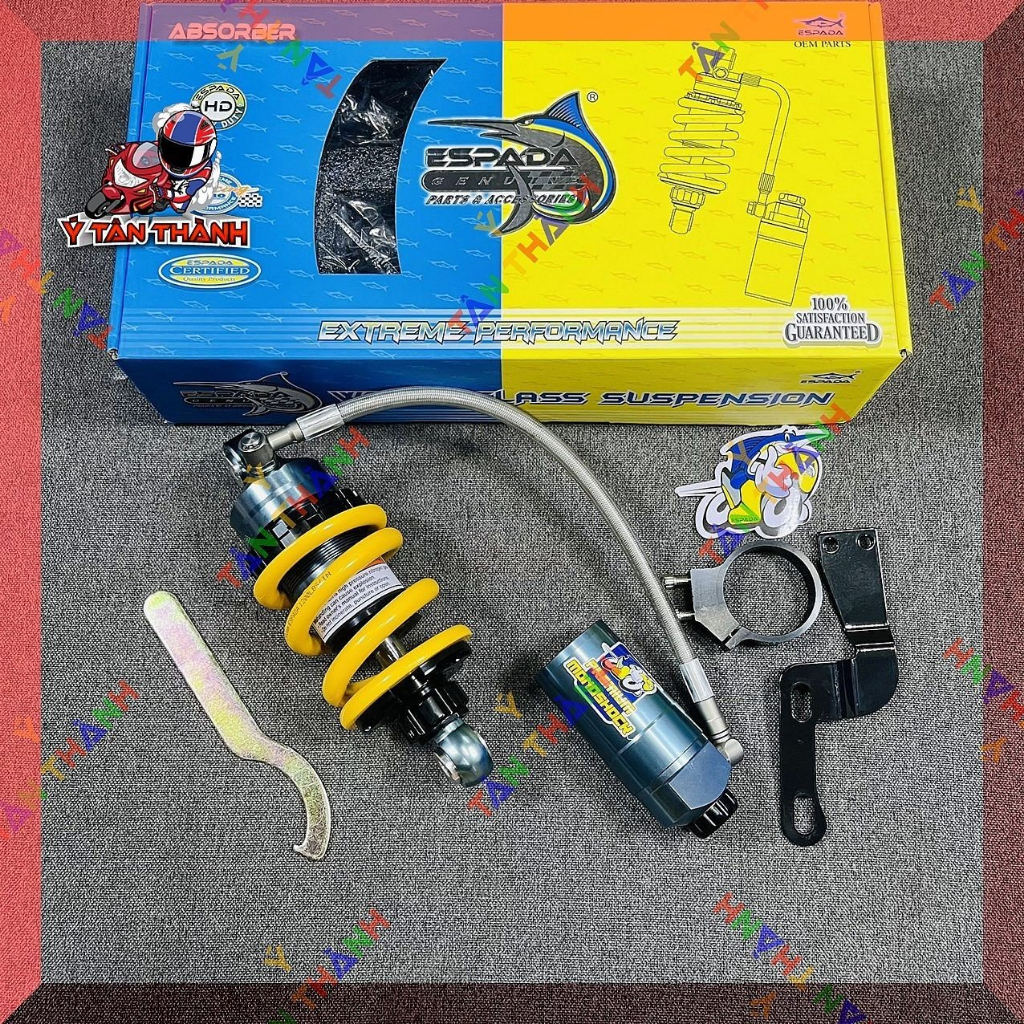 Phuộc sau exciter 2010 Espada có bình dầu MS37