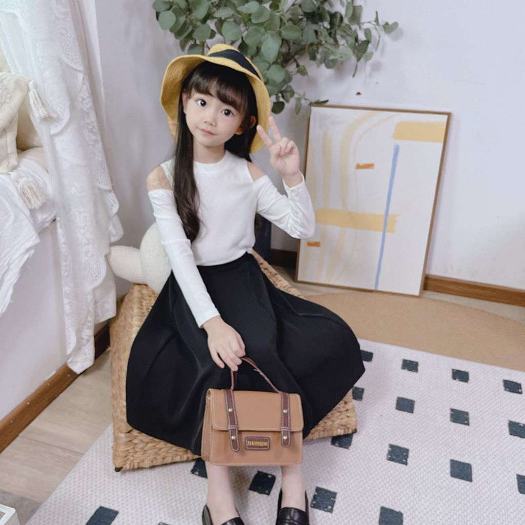 Chân Váy Dài Cho Bé Gái Kidchous, Váy Bé Gái Bồng Bềnh Siêu Xinh 2023