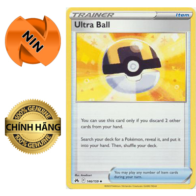[Thẻ bài Pokemon chính hãng] Ultra Ball - 146/159 - Uncommon - Crown Zenith