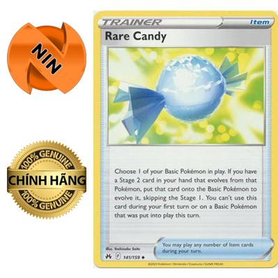 [Thẻ bài Pokemon chính hãng] Rare Candy - 141/159 - Uncommon - Crown Zenith