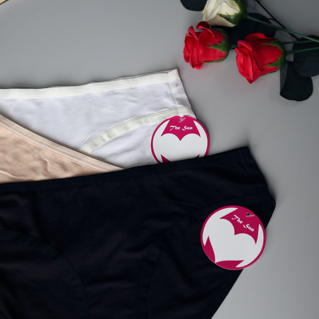 Combo 3 quần lót nữ cotton trơn cao cấp, vải có độ co giãn cao, thoáng mát thích hợp cho ngày hè_THE SUN Mã TCT 001