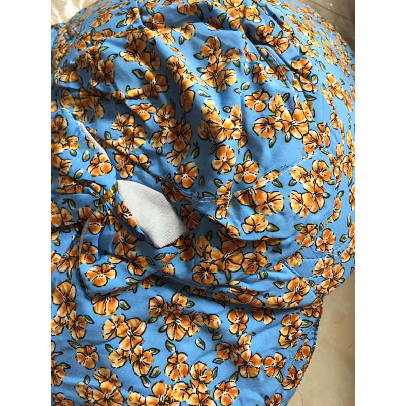 Mũ chống nắng- Nón kèm khẩu trang vải lanh lót lưới thông hơi