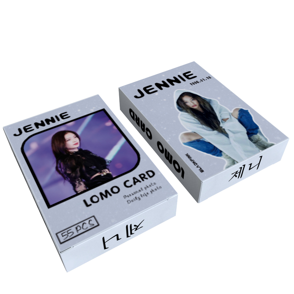 Thẻ Lomo card BlackPink bo góc JENNIE Album Thần Tượng Kpop - Áo Chùm Quần Rách