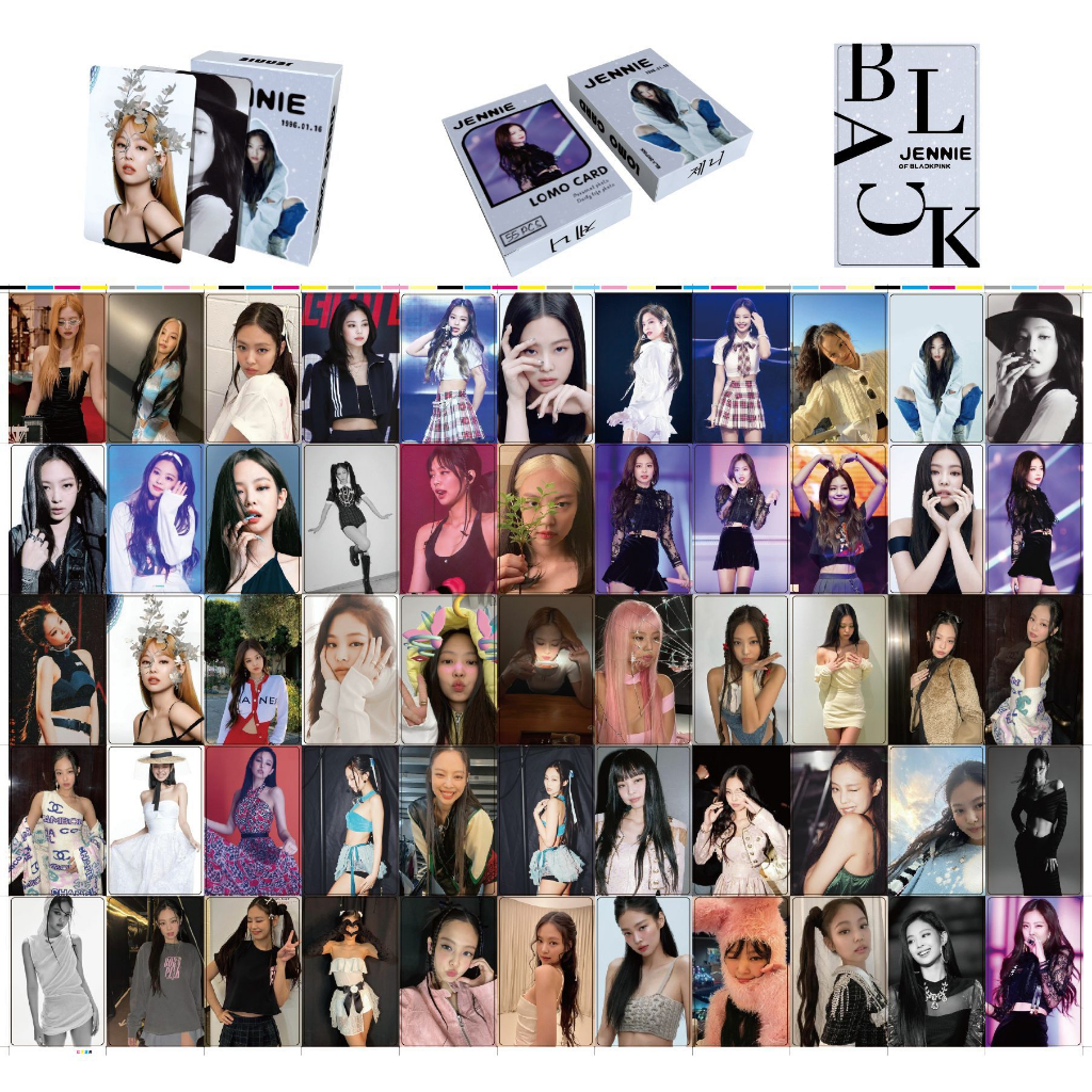 Thẻ Lomo card BlackPink bo góc JENNIE Album Thần Tượng Kpop - Áo Chùm Quần Rách