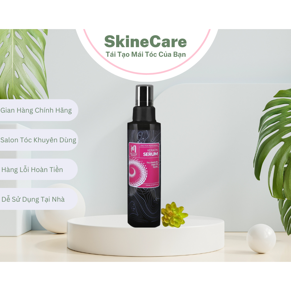 Xịt dưỡng tóc chăm sóc tóc phục hồi hư tổn Keratin Millson 150ml sịt dưỡng tóc uốn nhuộm duỗi tinh chất dưỡng tóc khô xơ