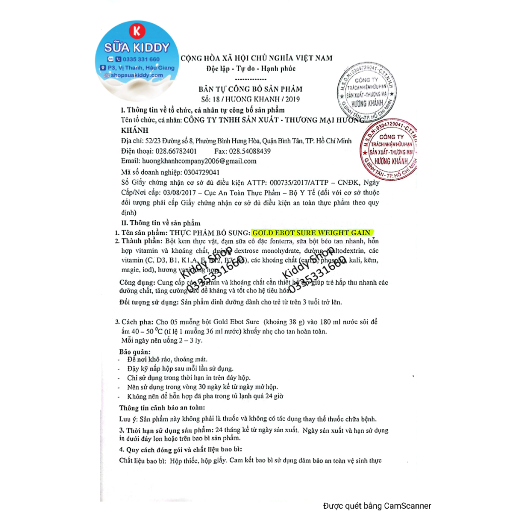 Sữa tăng cân Epot sure Weight Gain 900g dành cho người gầy