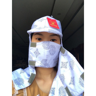 Mũ chống nắng kèm 2 khẩu trang - ngẫu nhiên