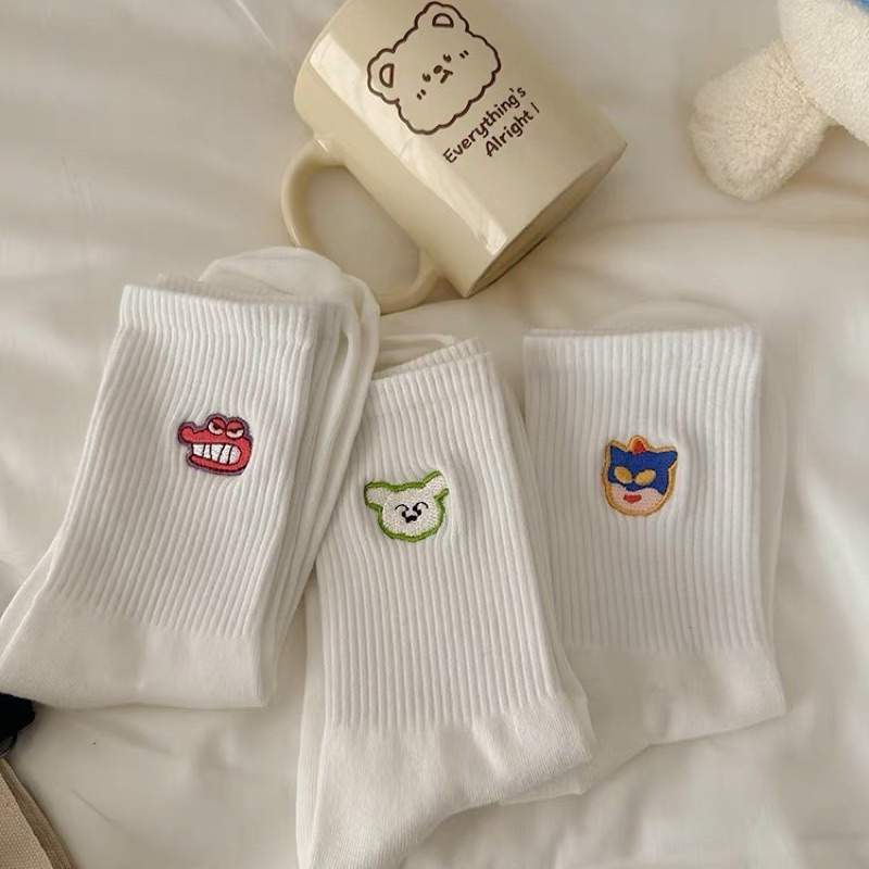 Tất thêu hình hoạt hình siêu cute
