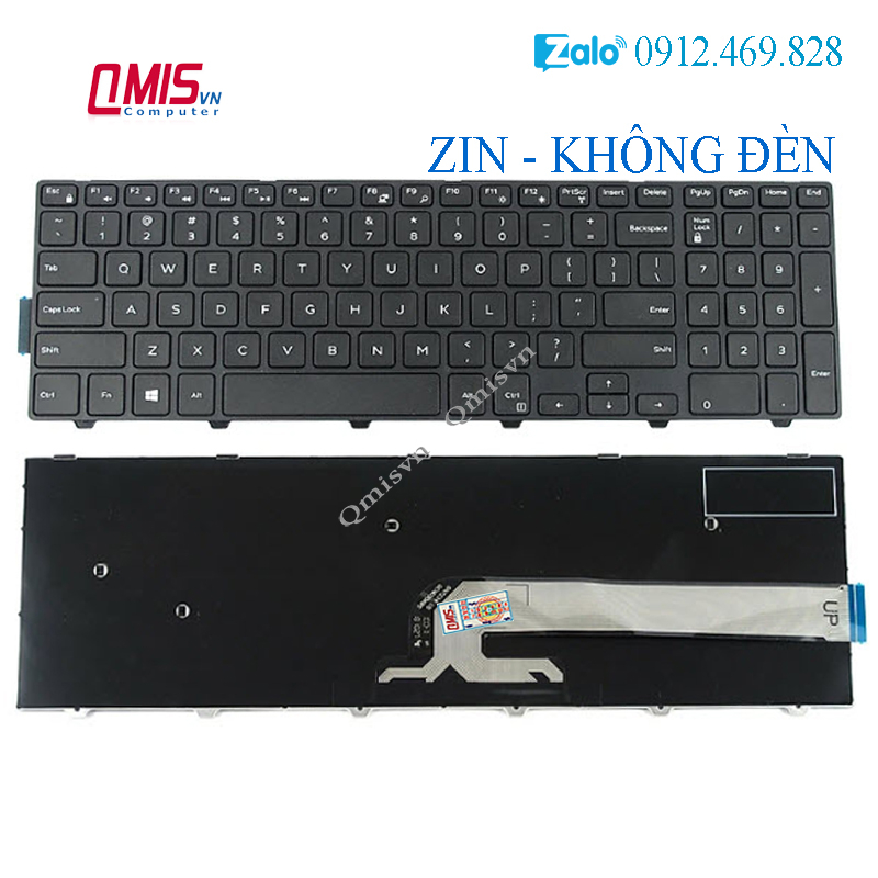 Bàn phím laptop Dell Vostro 3546 3561 3562 3565 3568 3578, Latitude 3550 3560 3570 3580 -  3541 3542