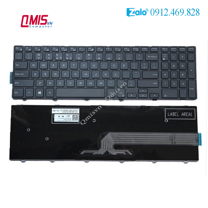 Bàn phím laptop Dell Vostro 3546 3561 3562 3565 3568 3578, Latitude 3550 3560 3570 3580 -  3541 3542