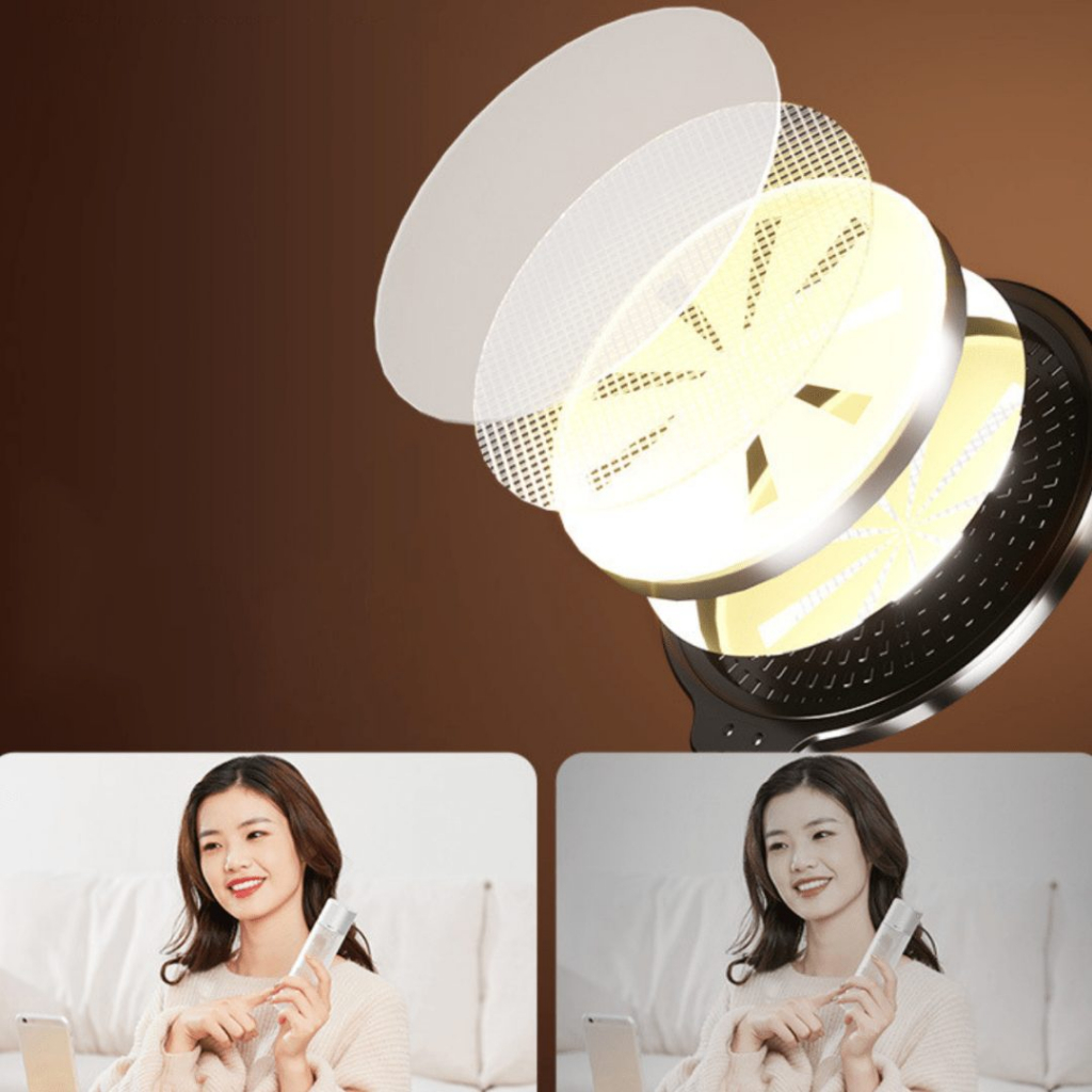 Led Bảng Tròn LiveStream 33CM Chân 2 Mét Kèm Thanh Giữ ĐT