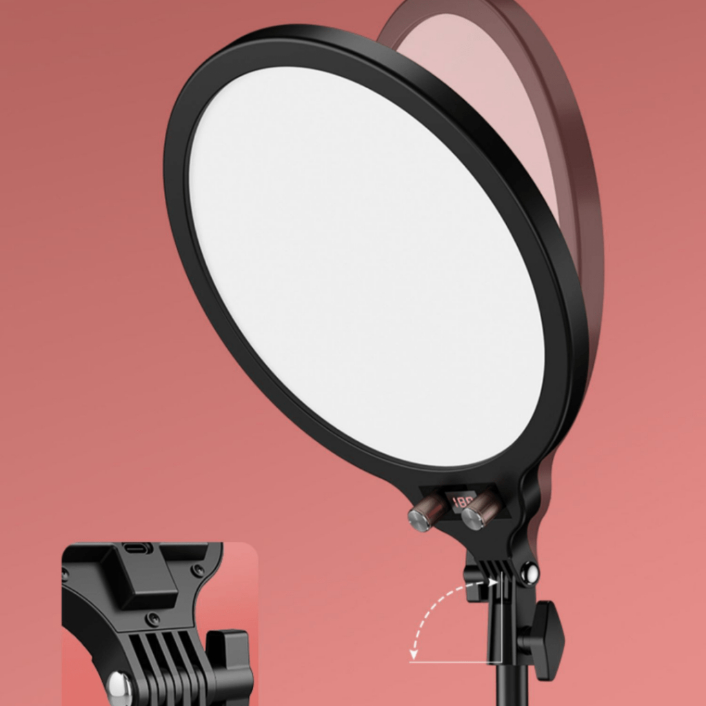Led Bảng Tròn LiveStream 33CM Chân 2 Mét Kèm Thanh Giữ ĐT