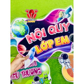 Nội quy lớp mẫu rời - Đồ dùng dạy học Ruby